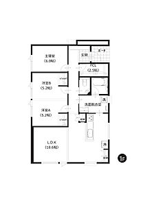 全居室5帖以上の広さを備えた3LDK。2ドア1ルームの洋室は、将来的に2部屋へ分けるなど、暮らしに合わせた使い方が可能です。 