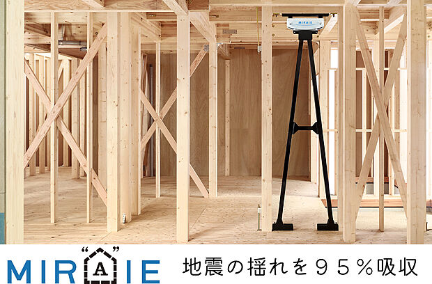 【MIRAIE（制震ダンパー）※オプション】八幡コーポレーションは制震ダンパーMIRAIEを採用しています。