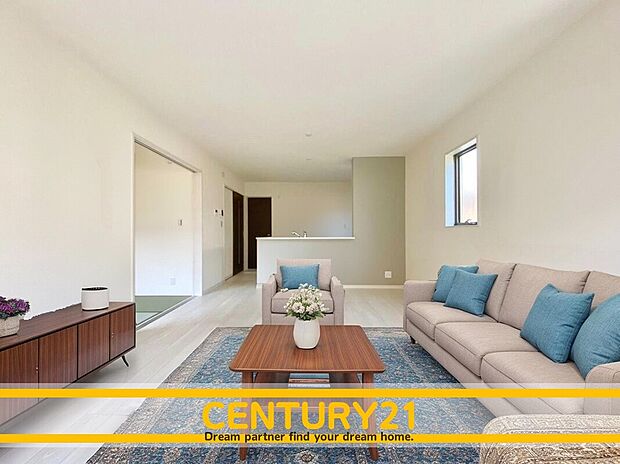 ※家具・CG加工はイメージです。販売価格等には含まれません。
■■憩いのリビング■■
リビングとダイニングの空間機能を活かし、巧みに使い分ける発想が、ライフスタイルに新しいゆとりをもたらします。