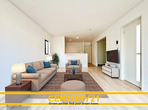 ※家具・CG加工はイメージです。販売価格等には含まれません。
■■憩いのリビング■■
リビングとダイニングの空間機能を活かし、巧みに使い分ける発想が、ライフスタイルに新しいゆとりをもたらします。