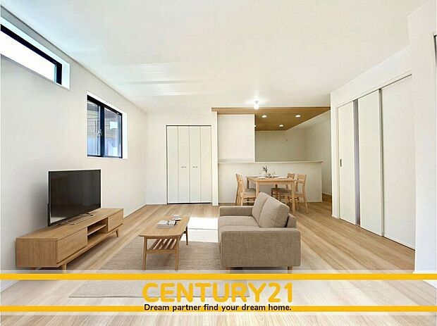 ※家具・CG加工はイメージです。販売価格等には含まれません。
■■憩いのリビング■■
リビングとダイニングの空間機能を活かし、巧みに使い分ける発想が、ライフスタイルに新しいゆとりをもたらします