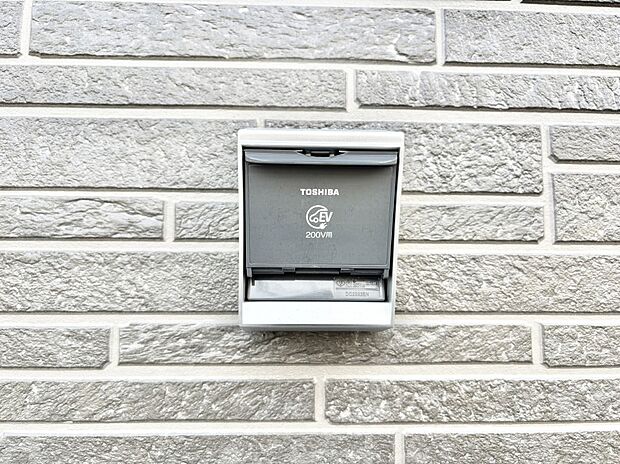 【その他現地】EV充電用屋外コンセント 。