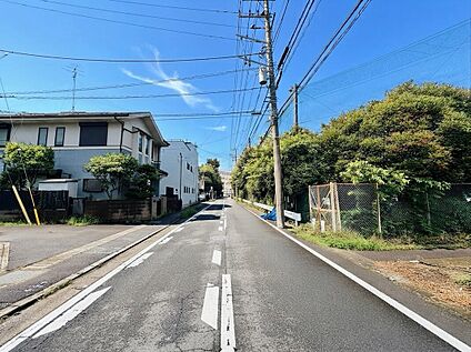 現地前面道路