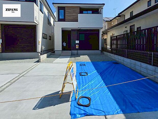 【現地外観写真】現地完成済みですので即日見学可能です♪周辺物件とともにご紹介させていただきますのでお気軽にお問い合わせください!