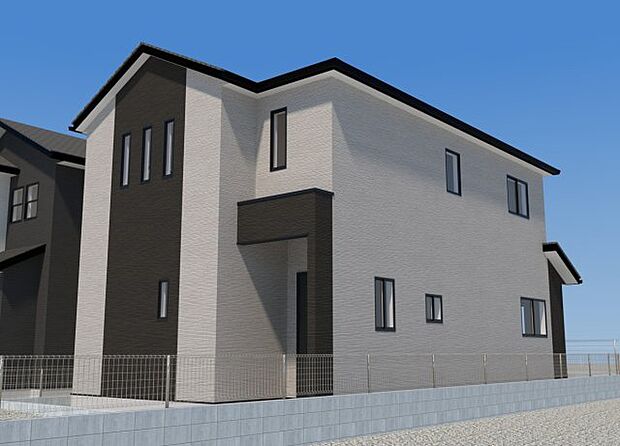 【現地外観写真】ただいま建築中です。周辺物件とともにご紹介させていただきますのでお気軽にお問い合わせください。（外観は完成イメージです） 