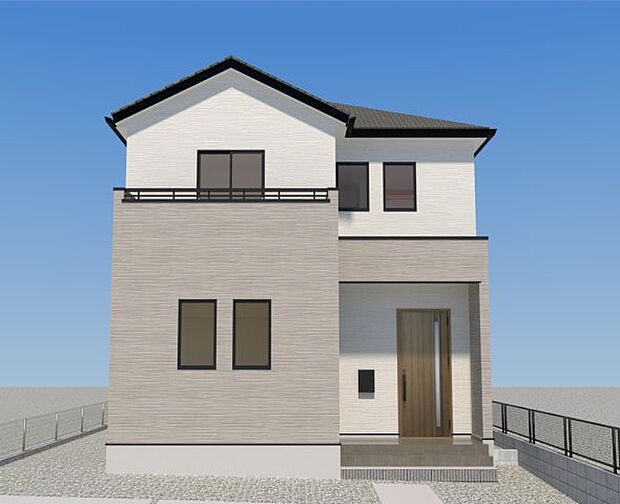 【現地外観写真】ただいま建築中です。周辺物件とともにご紹介させていただきますのでお気軽にお問い合わせください。（外観は完成イメージです） 