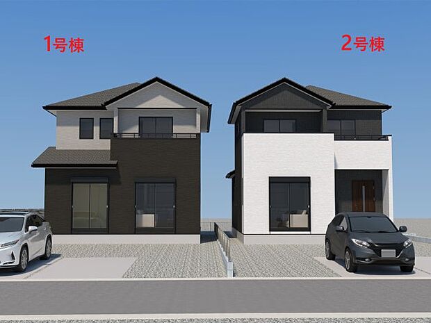 【外観】【現地外観写真】ただいま建築中です♪周辺物件とともにご紹介させていただきますのでお気軽にお問い合わせください。（画像は完成イメージです） 