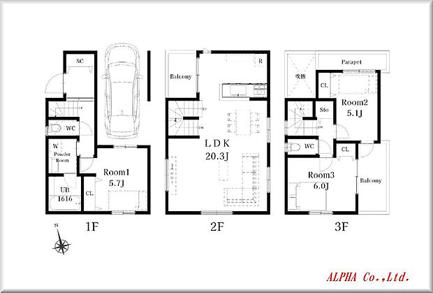ゆとりある3LDK設計となります。無駄な廊下スペースが最小限に設計されておりますので快適な居住空間となっております。住まう程に愛着が湧いてくるお住まいです。