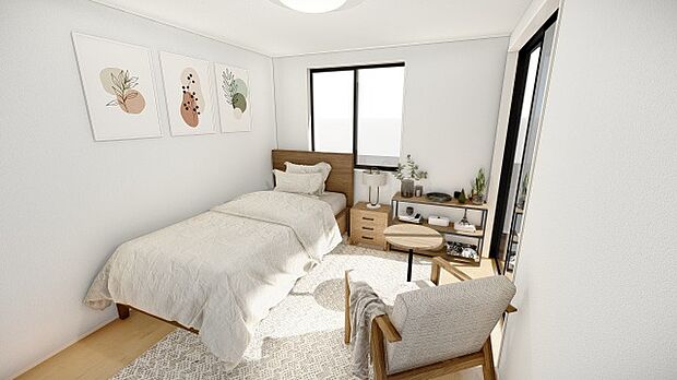 【洋室イメージパース】■参考プラン例■※実際の建物とは異なります。
建物価格：2300万円
延床面積：90.00m2
