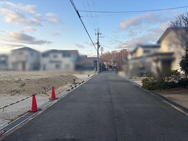 【T-S学園大和町1丁目分譲地】分譲地前面道路