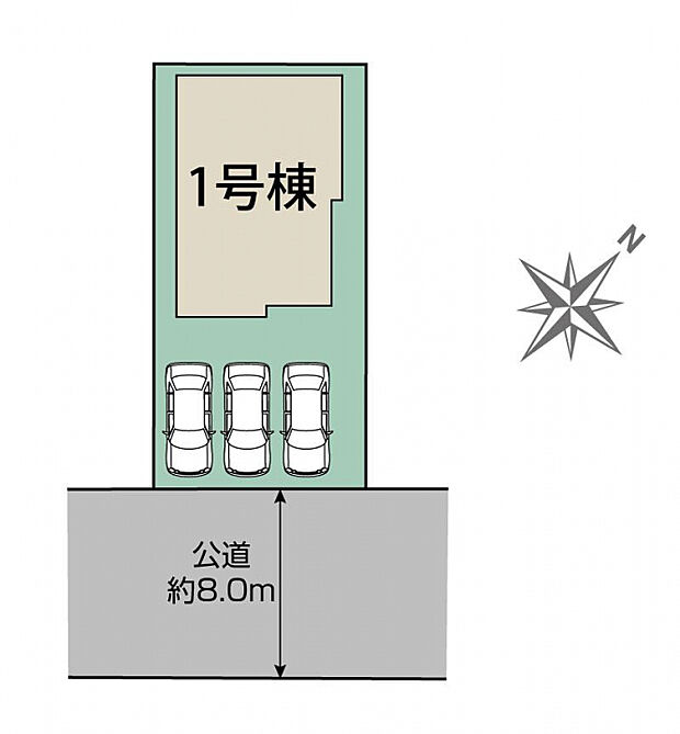 札幌市白石区北郷9条3丁目1棟 区画図