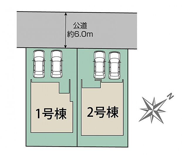 札幌市西区八軒9条東4丁目2棟 区画図