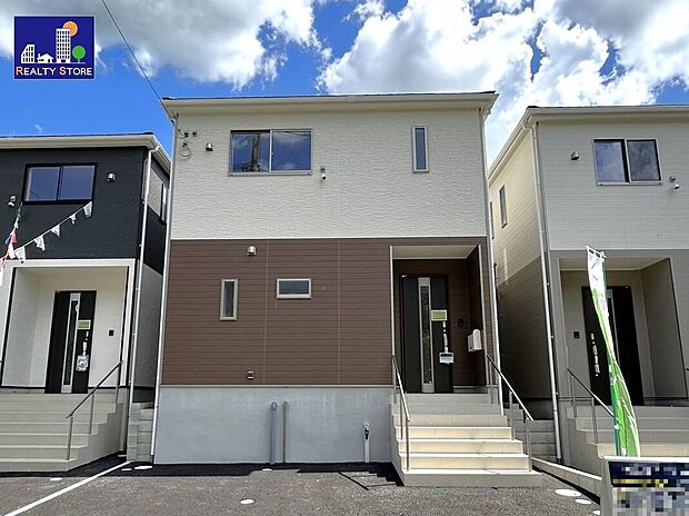 ☆2号棟・外観☆ホワイト×ブラウン♪