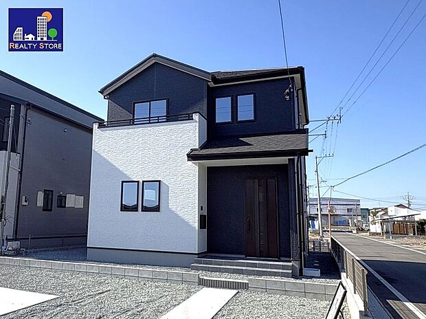 ☆1号棟・外観☆グレー×ホワイト♪