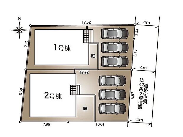 【全体区画図】※2号棟ご成約済み
