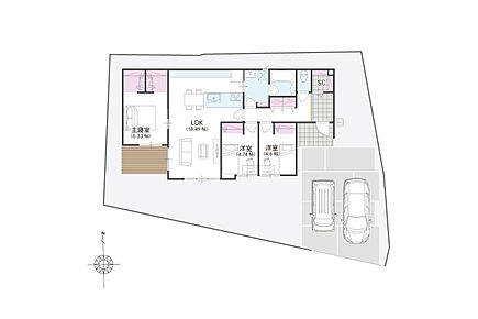 ・土地価格　：1680万円（221.57m2）
・建物プラン：2000万円（84.37m2） 