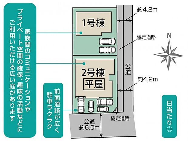 桜井市大福2棟 区画図