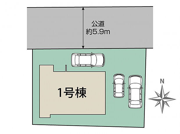 生駒郡斑鳩町法隆寺西3丁目1棟 区画図