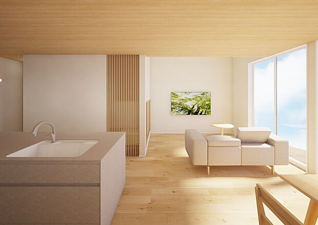 【内観パース】リビング