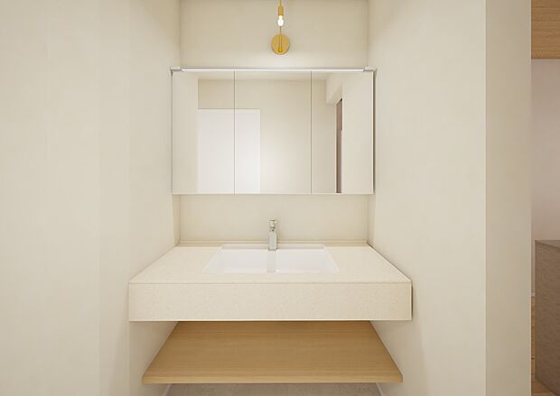 【内観パース】洗面所