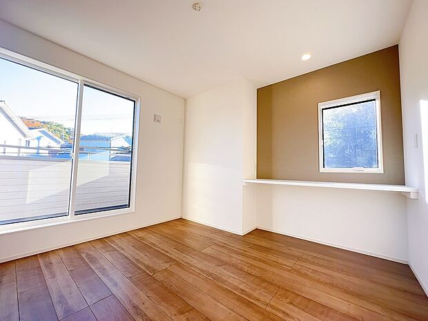 【洋室】ご家族揃ってお休みいただける、広々としたお部屋です。
(同社施工事例)