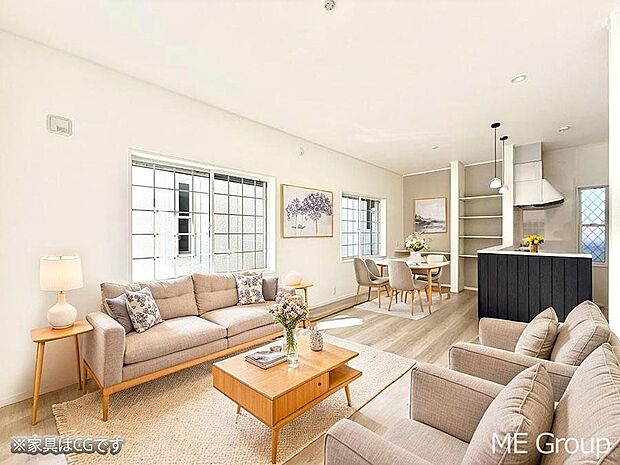 ■心落ち着く場所、ゆったり過ごせるリビング