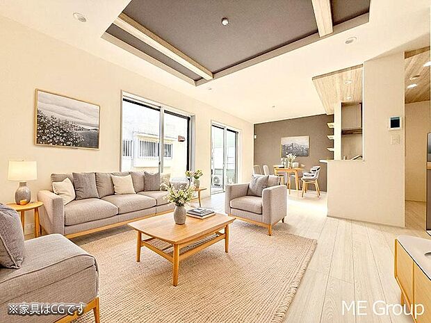 ■くつろぎと笑顔が集まる、心温まるリビング