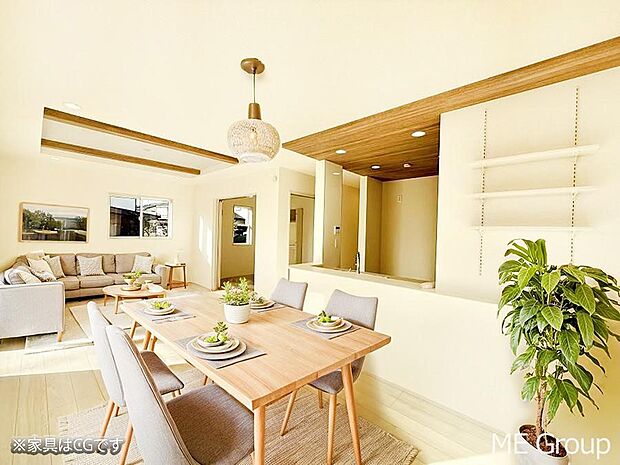 ■心落ち着く場所、ゆったり過ごせるリビング