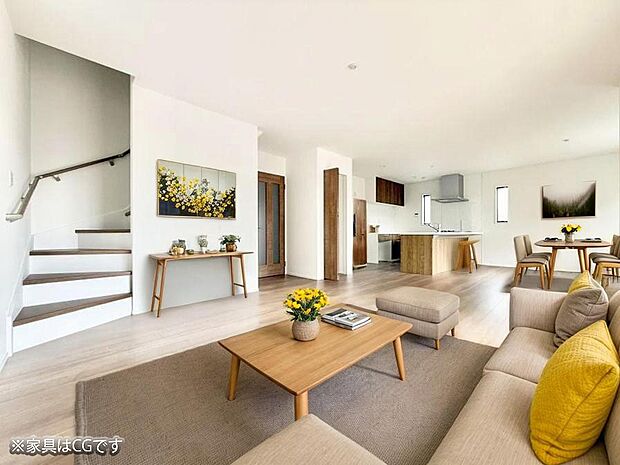 広々とした開放感あふれるリビングです