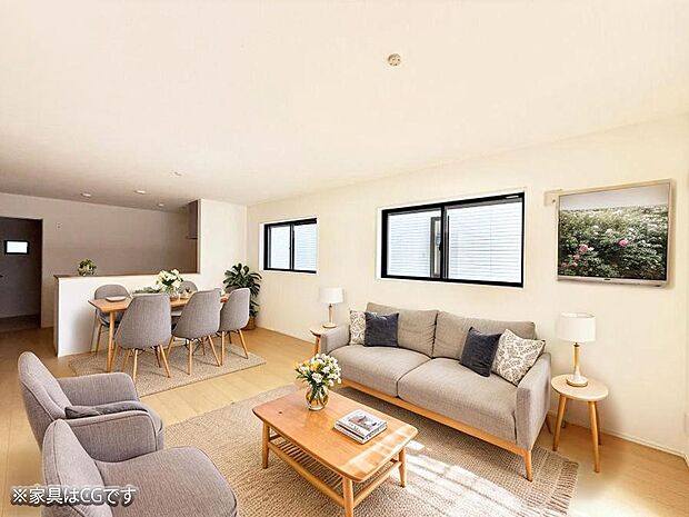 ■心落ち着く場所、ゆったり過ごせるリビング