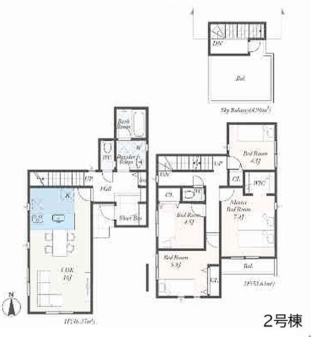 【4LDK】2号棟
