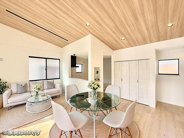 【リビング】■くつろぎと笑顔が集まる、心温まるリビング