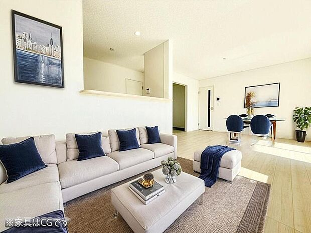 【リビング】いつの間にか家族が集まっちゃうそんなリビングいいですよね