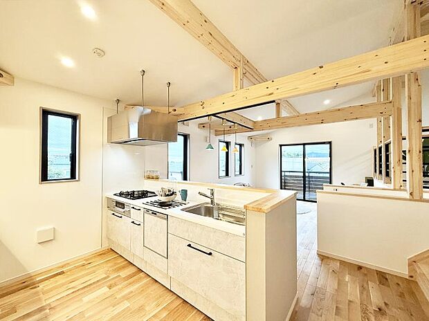 【キッチン】■シンプルで美しく心地よい時間を生むキッチン空間
