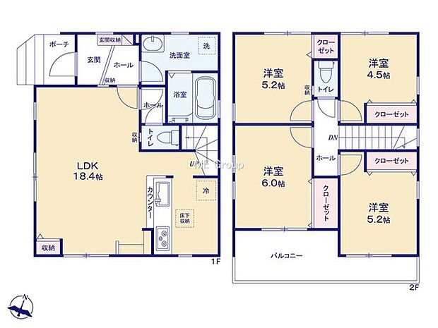 【4LDK】1号棟  