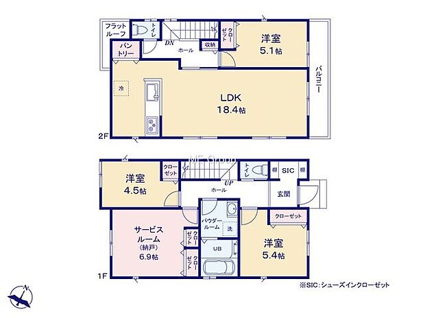 【3LDK+S】1号棟  