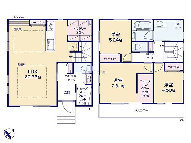 【3LDK】1号棟  