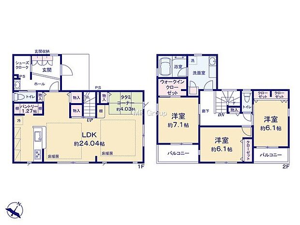 【3LDK】1号棟  