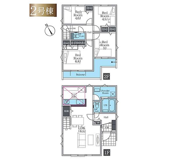 【4LDK】2号棟