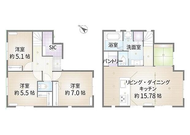 【3LDK】1号棟