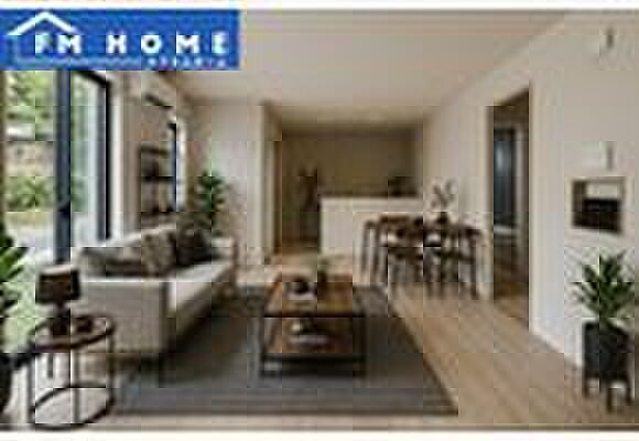 ■内装写真■
家族やゲストと穏やかな時間を過ごせるリビングです。柔らかな自然光が差し込み、落ち着いた雰囲気をもたらします。
※インテリアはモデル家具です。