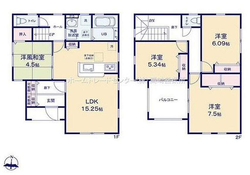 (2号棟)、価格2290万円、4LDK、土地面積163.81m2、建物面積105.16m2