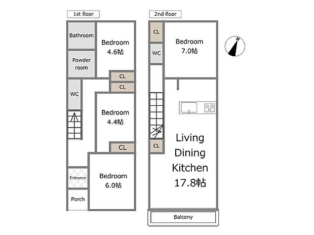 B号棟参考プラン（建物込4,980万円、土地面積83.00m2、建物面積95.24m2）期間限定！建物フリープランに付き、お客様のご要望をお聞かせください！