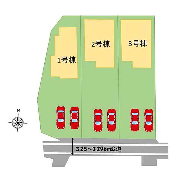 区画図
一戸建ての大きなメリットは、「自分の土地」を自由に使えること。好きなペットが飼えるほか、ガーデニングやＤＩＹ、車やバイクの手入れなど様々な趣味を楽しめます♪