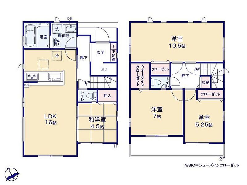 (１号棟)、価格2290万円、4LDK、土地面積181.71m2、建物面積104.34m2