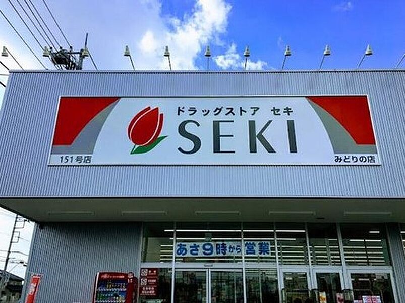 ドラッグストアセキみどりの店：徒歩3分（170ｍ）