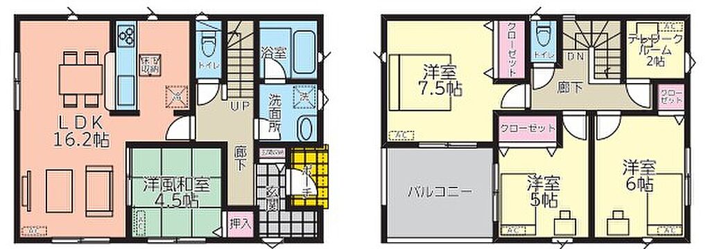 (１号棟)、価格2090万円、4LDK+S、土地面積275.54m2、建物面積97.59m2
