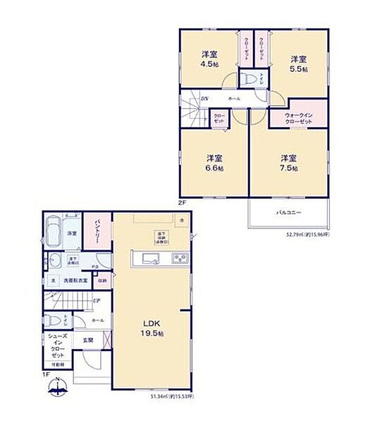 (2号棟)、価格2599万円、4LDK、土地面積185.26m2、建物面積104.13m2