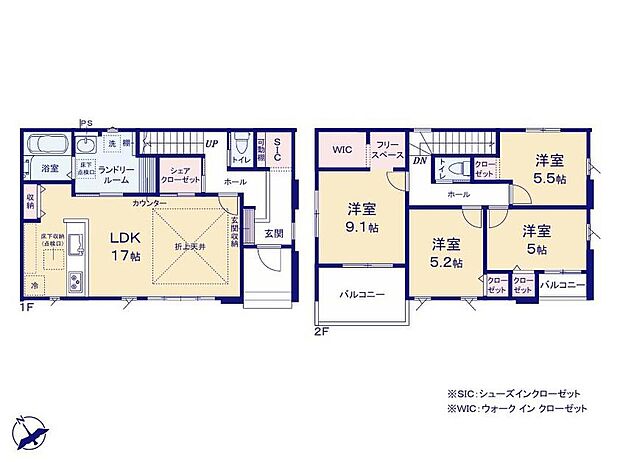 (１号棟)、価格3798万円、4LDK、土地面積173m2、建物面積105.87m2