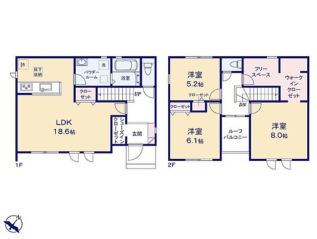 (１号棟)、価格2699万円、3LDK+S、土地面積135.32m2、建物面積104.13m2